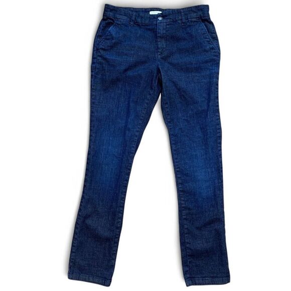 Eileen Fisher Organic Cotton Stretch Denim Trousers Jeans Women's Size 8 - Picture 1 of 8